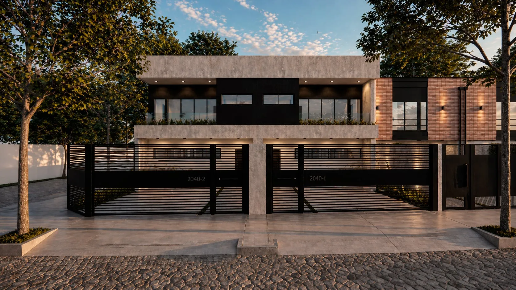Fachada Moderno — unidades 1 y 2