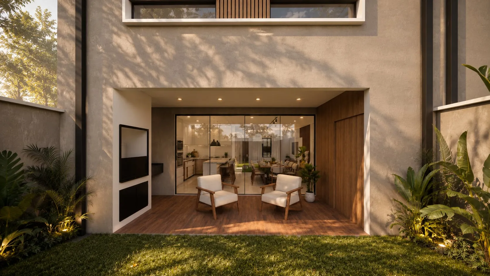 Quincho con parrilla — Duplex 5-8